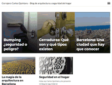 Tablet Screenshot of carlosquintans.es